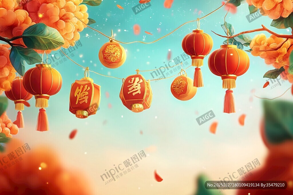 新春灯笼挂 洋溢喜庆氛围