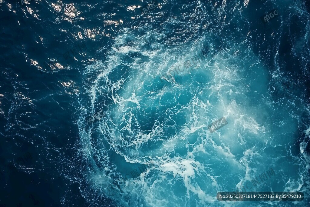 深海旋涡景象