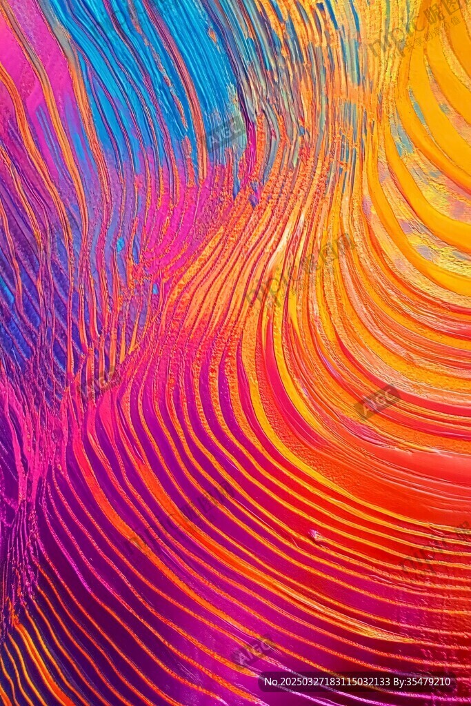 绚丽多彩线条抽象艺术图