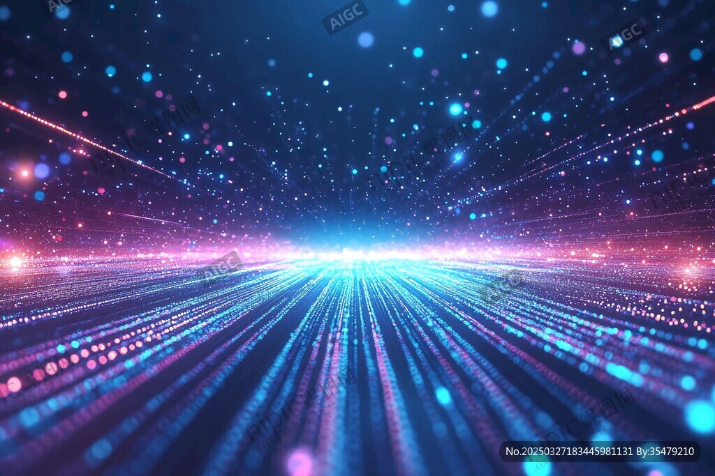 科技之光 梦幻炫彩的数字空间