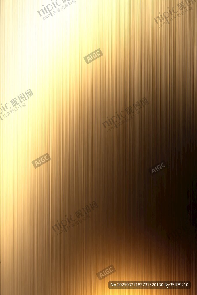 金色金属拉丝纹理背景