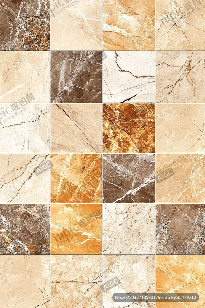 多样大理石瓷砖纹理展示