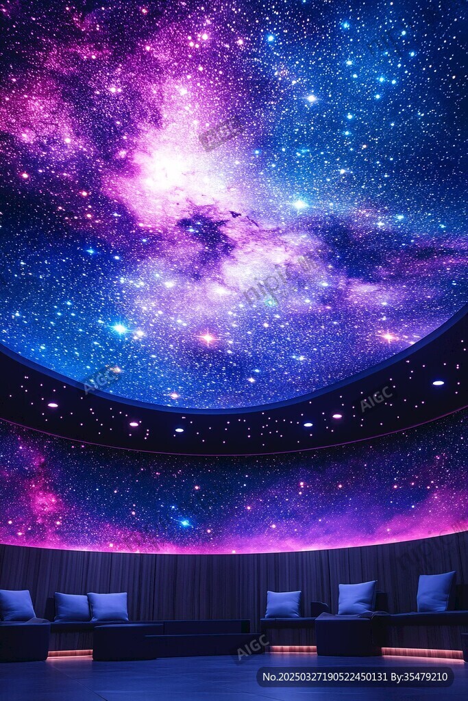 梦幻星空主题室内空间