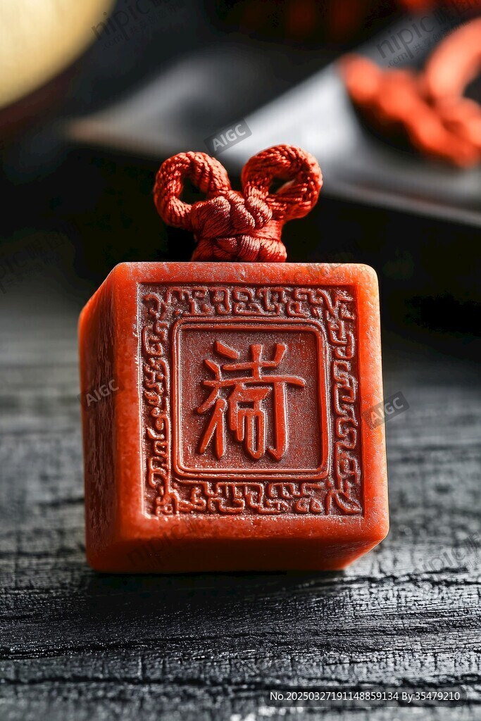 精致朱砂印章 古朴典雅