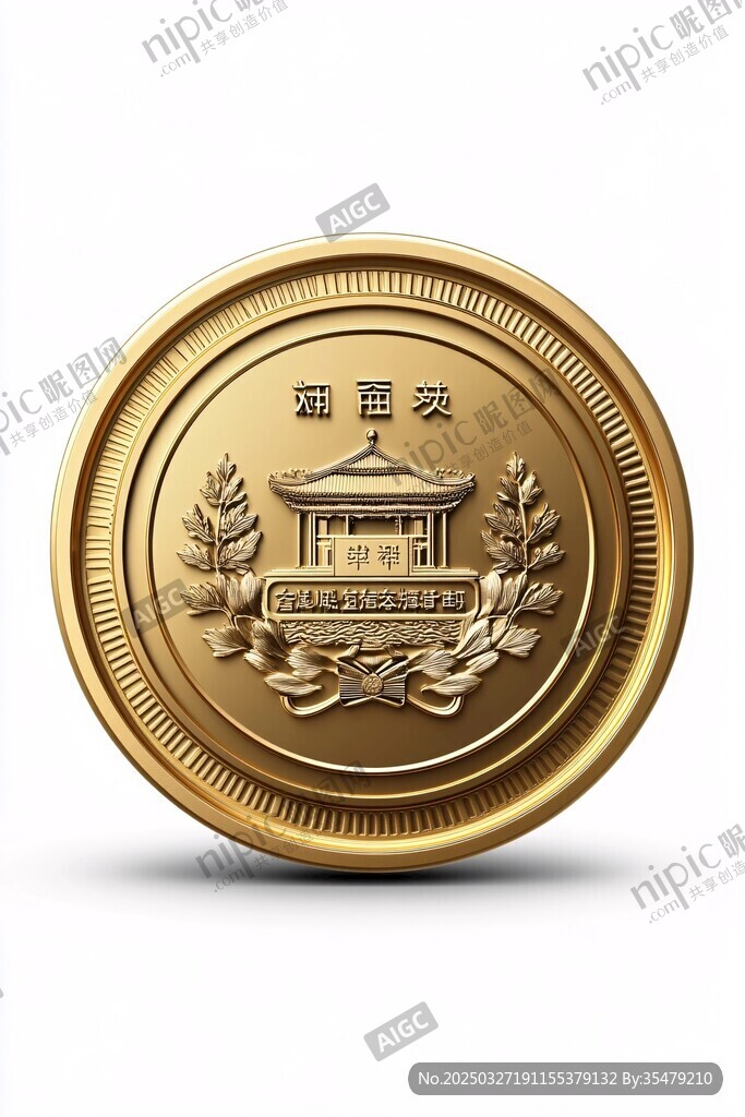 金色通宝纪念币设计图