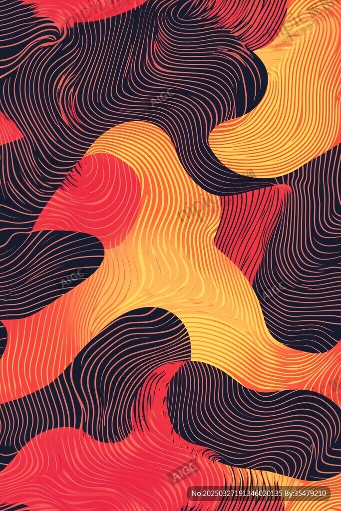 抽象动感波纹图案背景