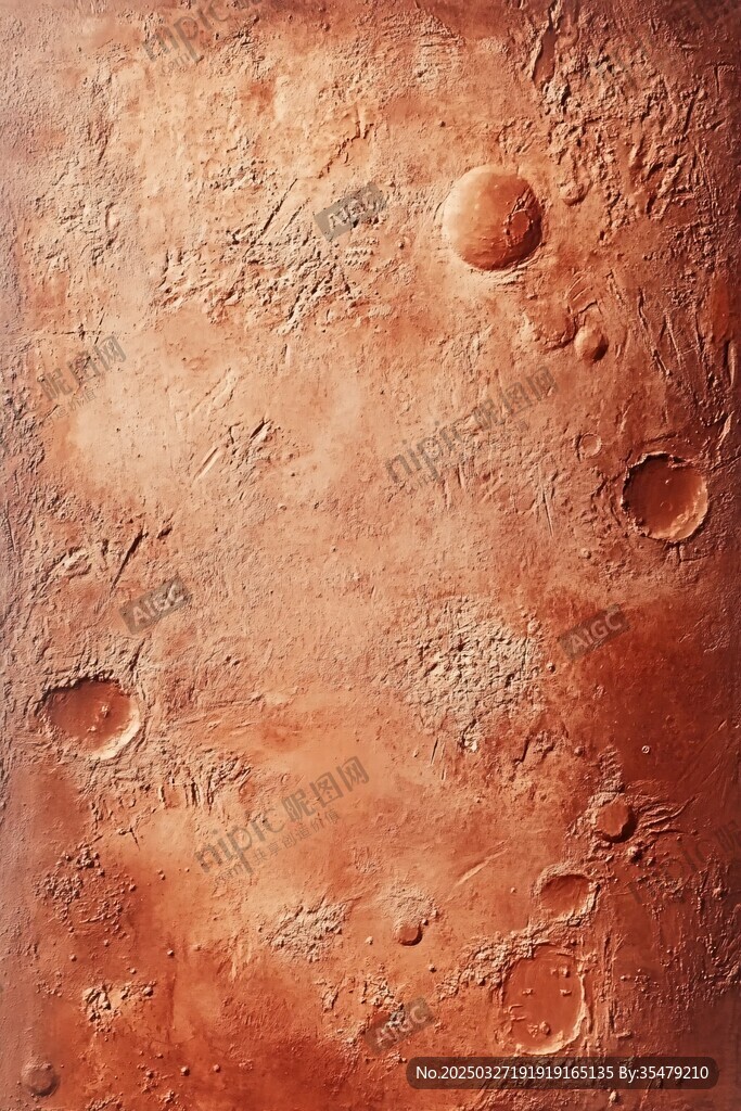 火星表面纹理特写
