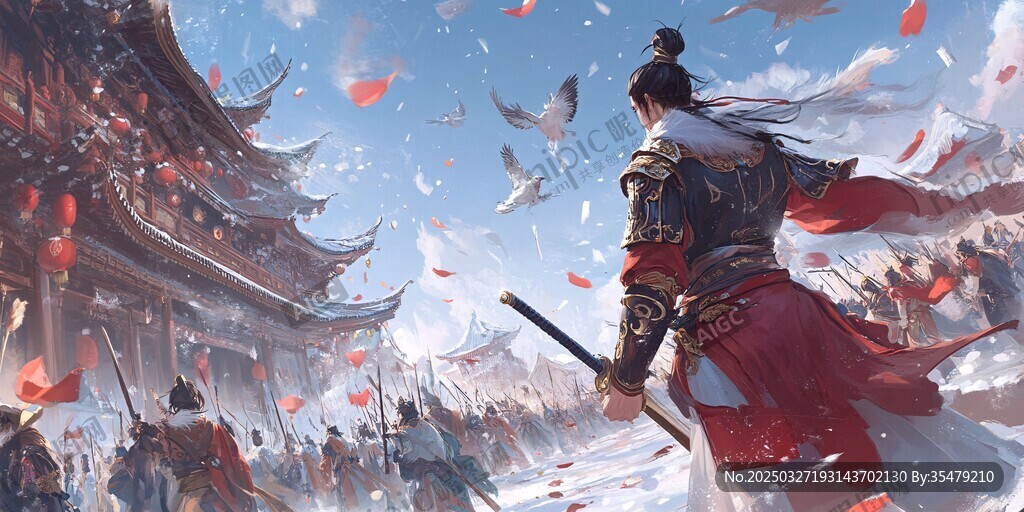 古风武将战场英姿