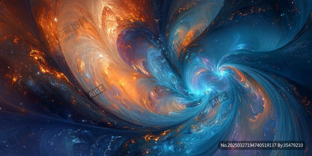 梦幻宇宙星云漩涡景象