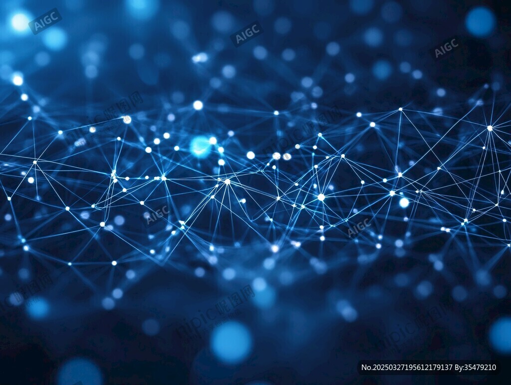科技感网络连接背景图