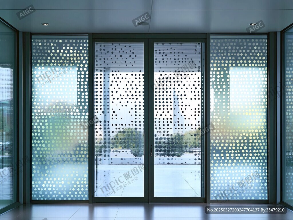 现代镂空玻璃隔断设计