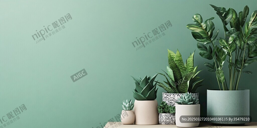 清新绿植装点简约桌面