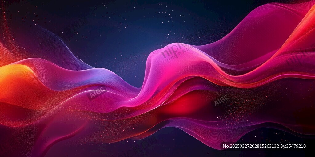 梦幻绚丽流动色彩背景图