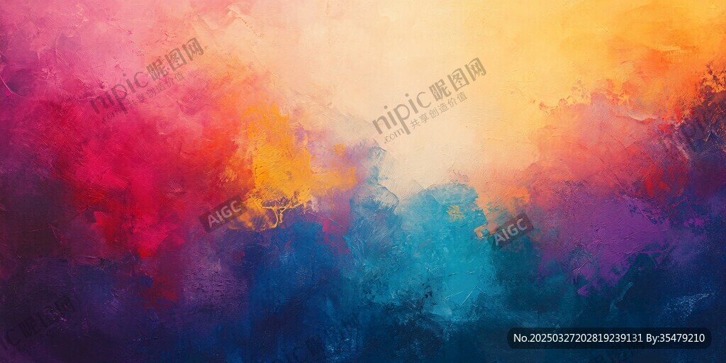 梦幻多彩抽象背景图