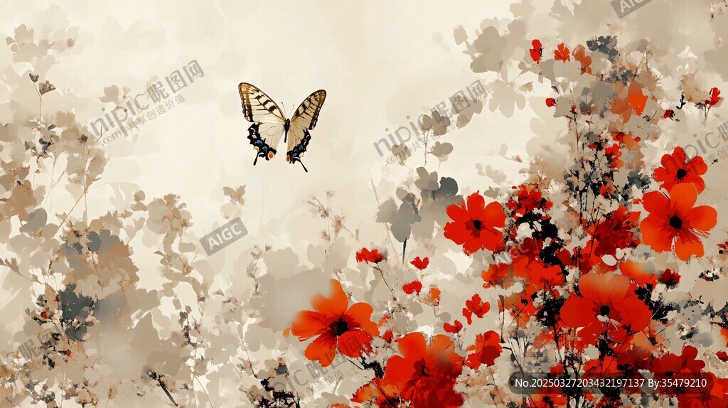 蝶舞繁花间