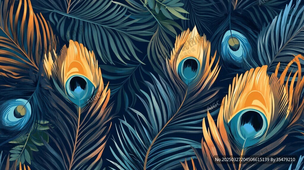 孔雀羽韵 自然与绚丽之美