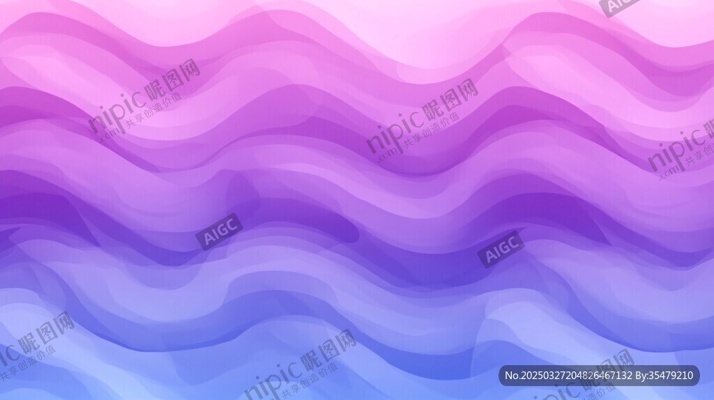 梦幻渐变波浪背景图
