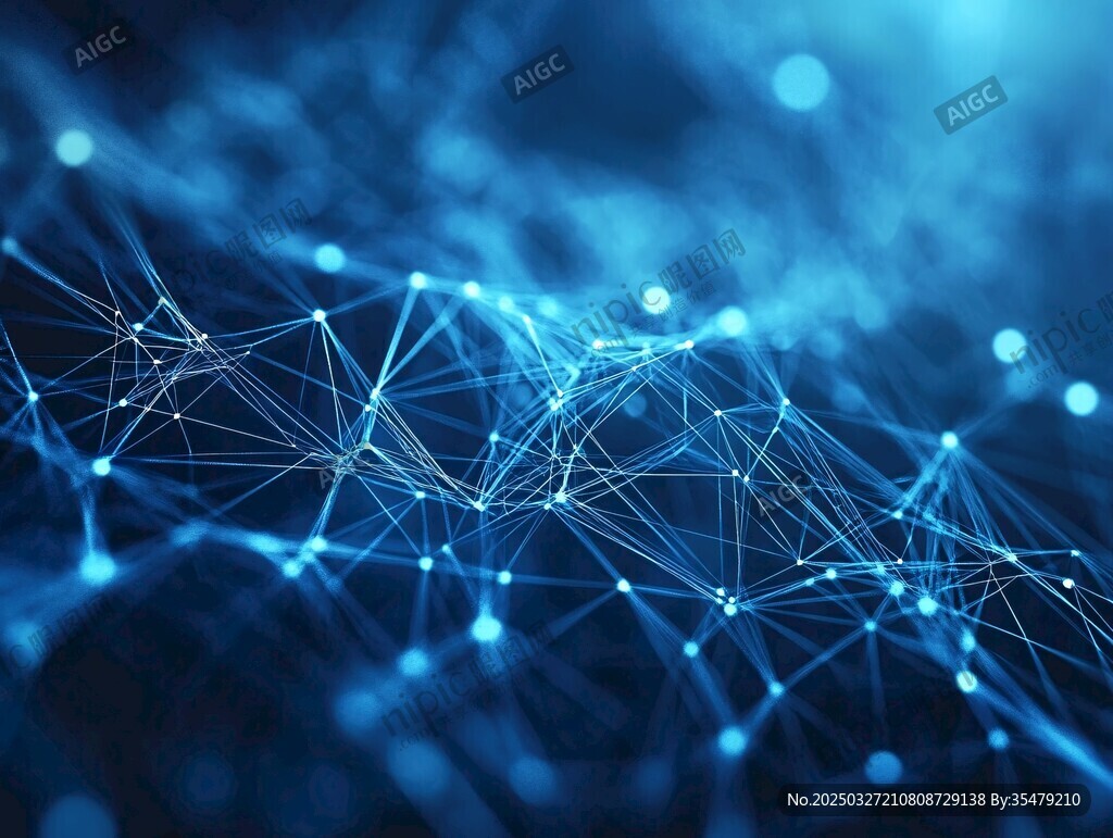 科技感网络连接背景图