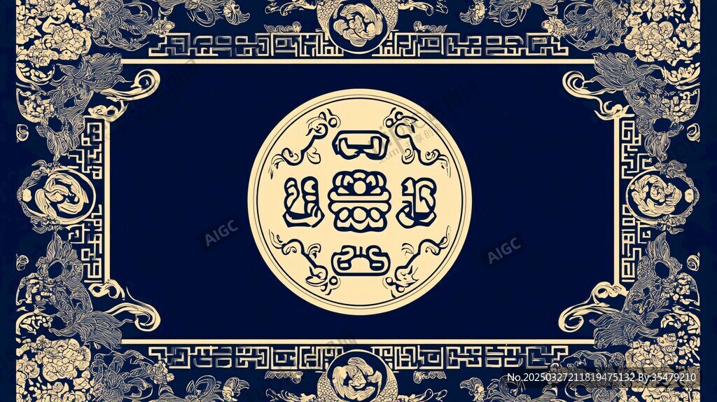 中式古典花纹装饰图案