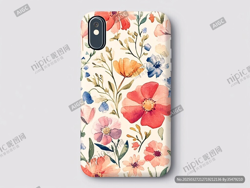 花卉图案手机壳
