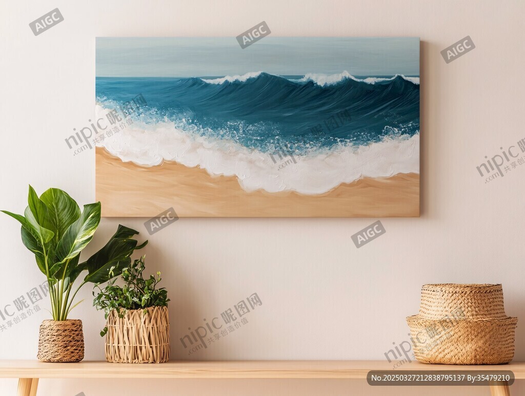 海边风景装饰画