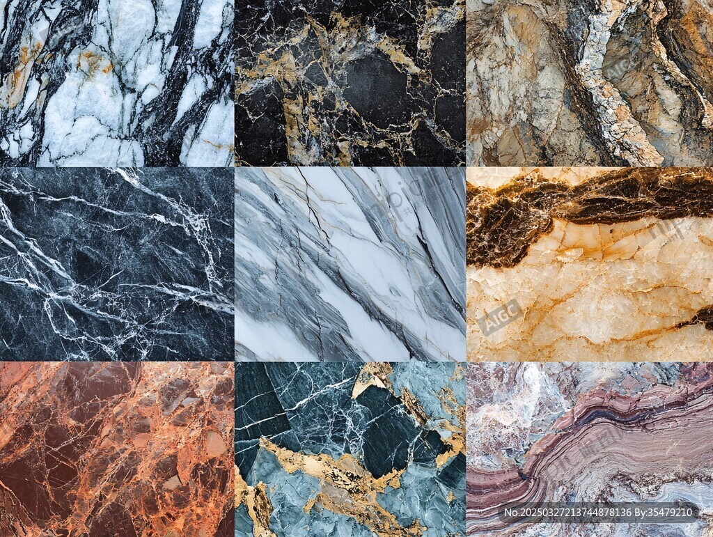 多样大理石纹理精美展示