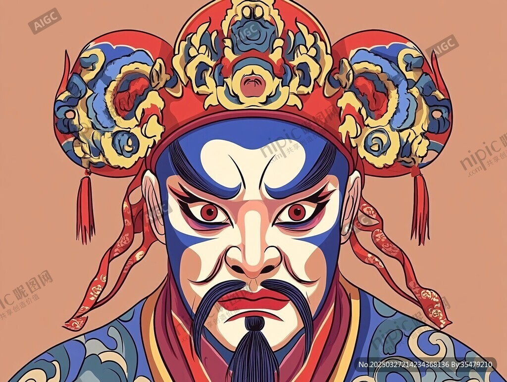 京剧脸谱人物艺术形象