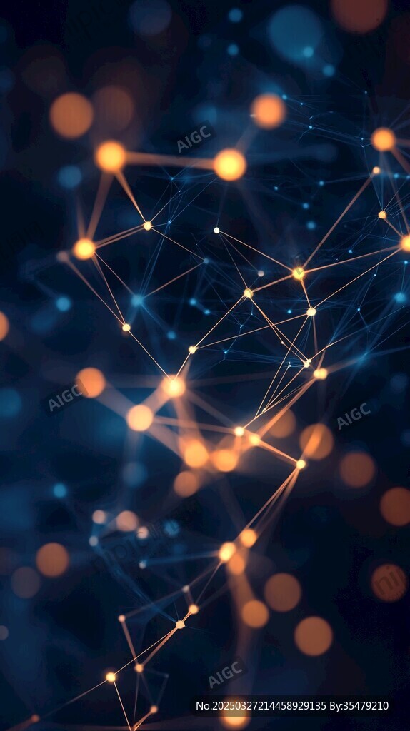科技感网络连接背景图