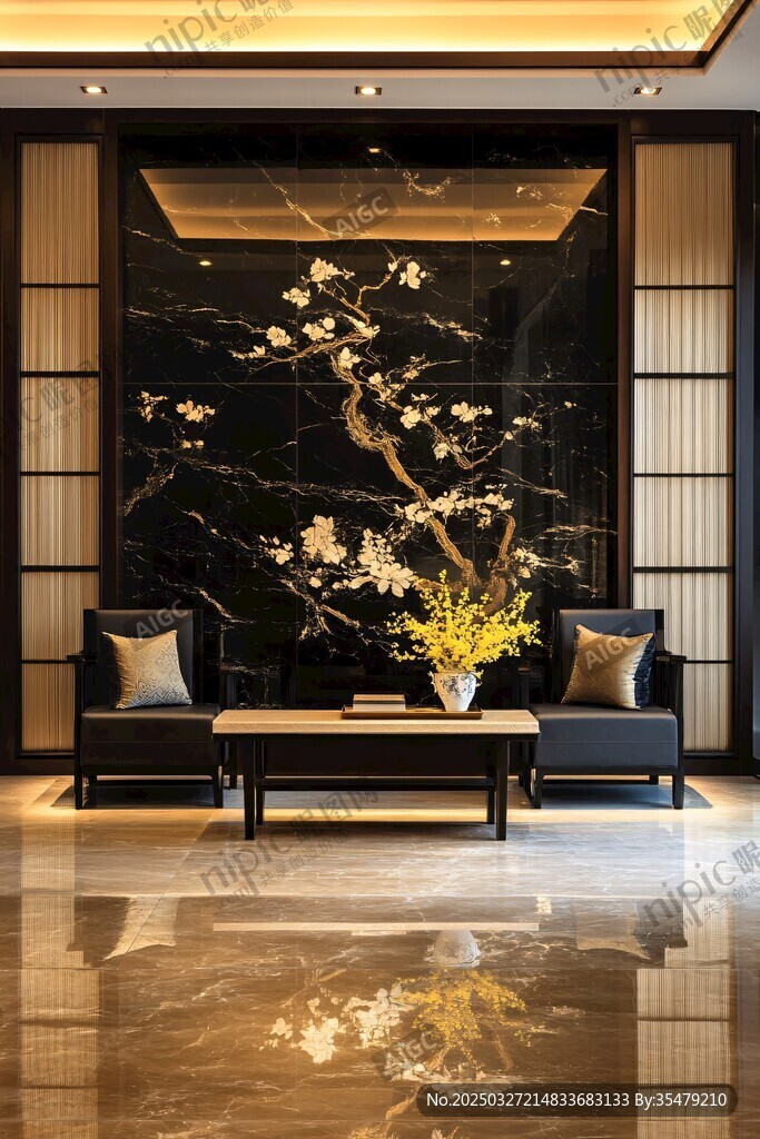 中式奢华客厅装饰景致