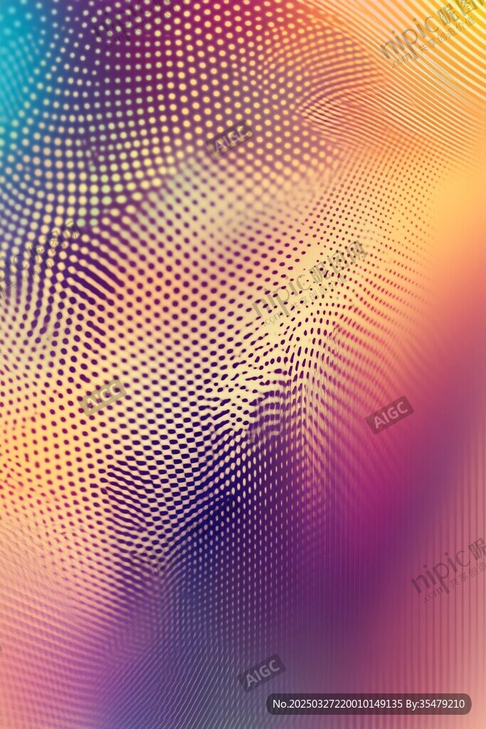 梦幻渐变半色调抽象背景图
