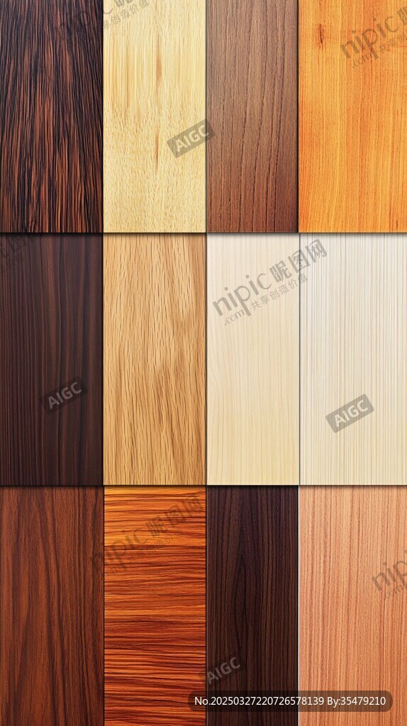 多样木材纹理展示