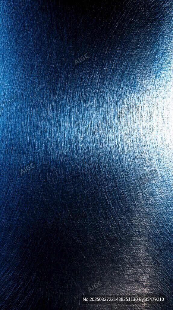 金属质感蓝色拉丝背景图
