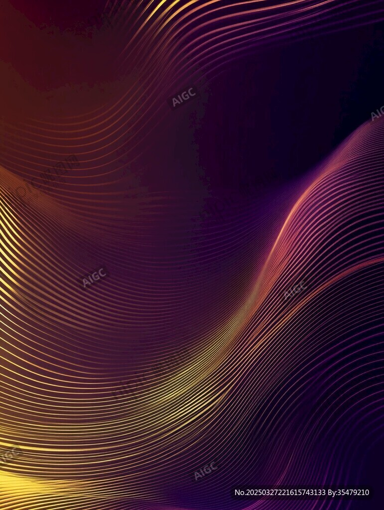 炫彩流动线条抽象背景图