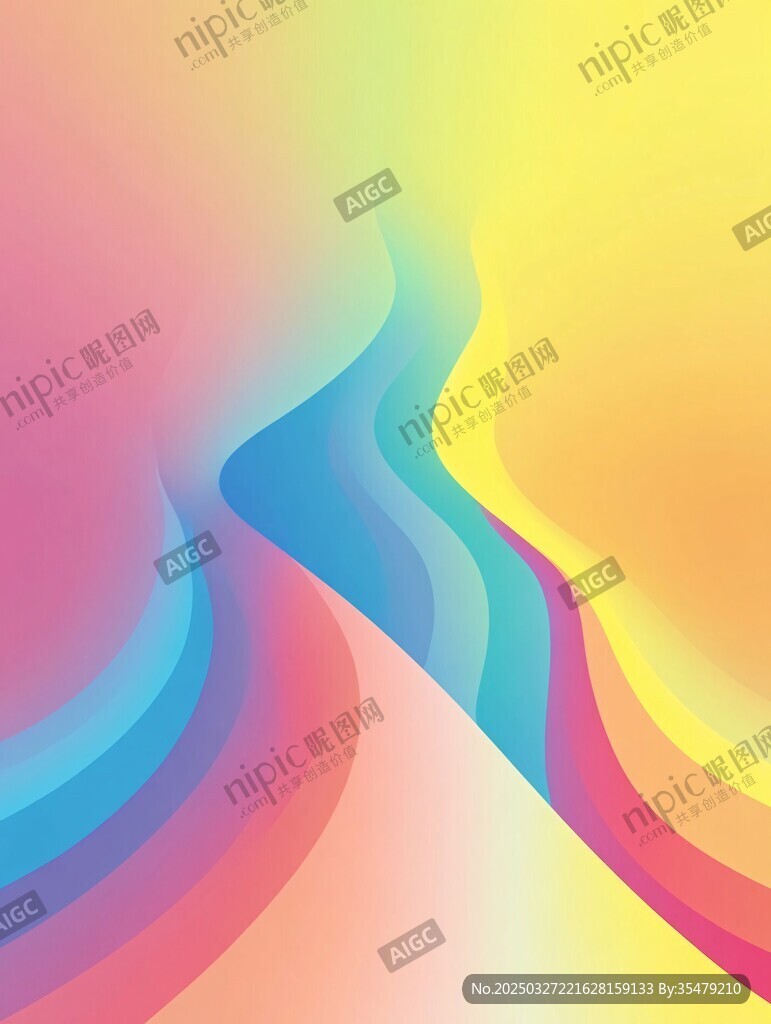 梦幻渐变流体背景图案