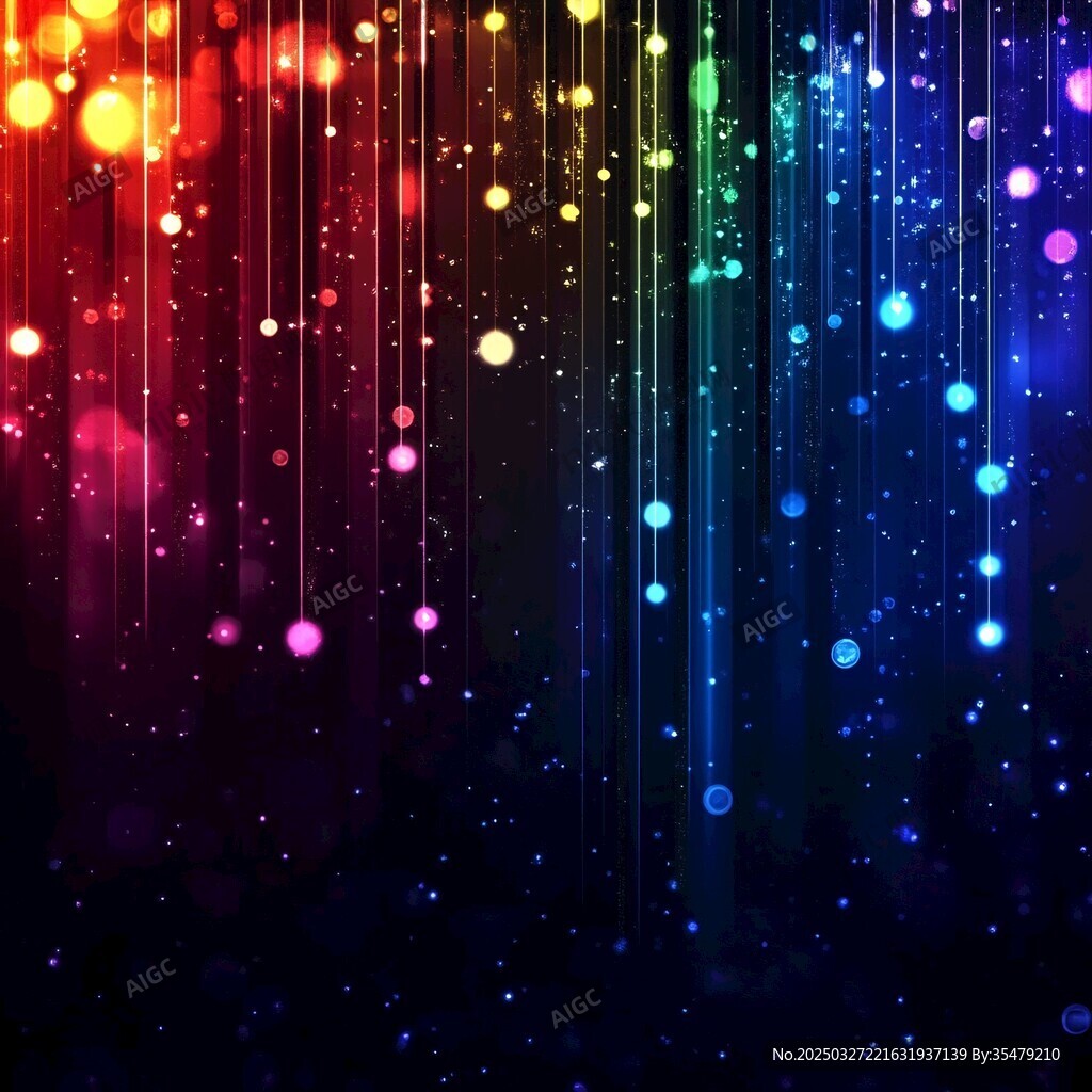 梦幻炫彩光线背景图