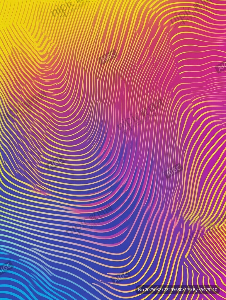 炫彩波纹抽象背景图案