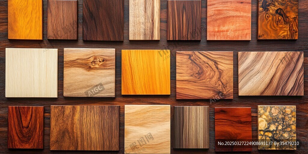 多样木材样本展示