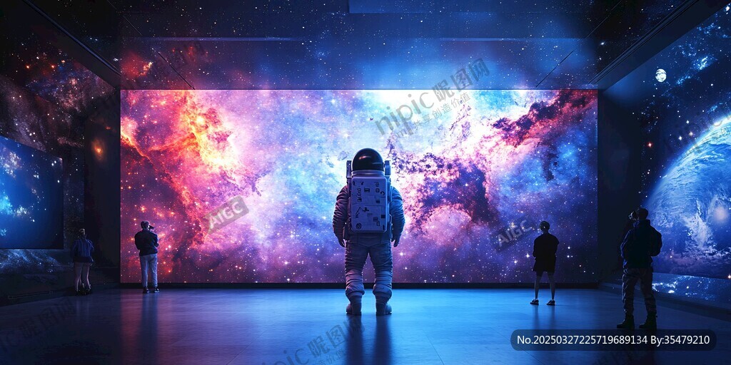 太空主题沉浸式展览场景