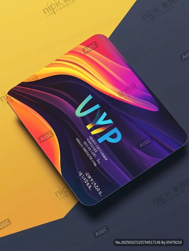 炫彩动感VIP会员卡设计