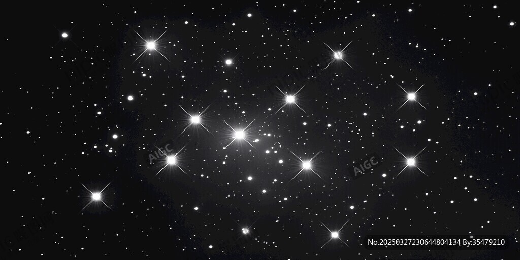璀璨星空闪耀的梦幻图景