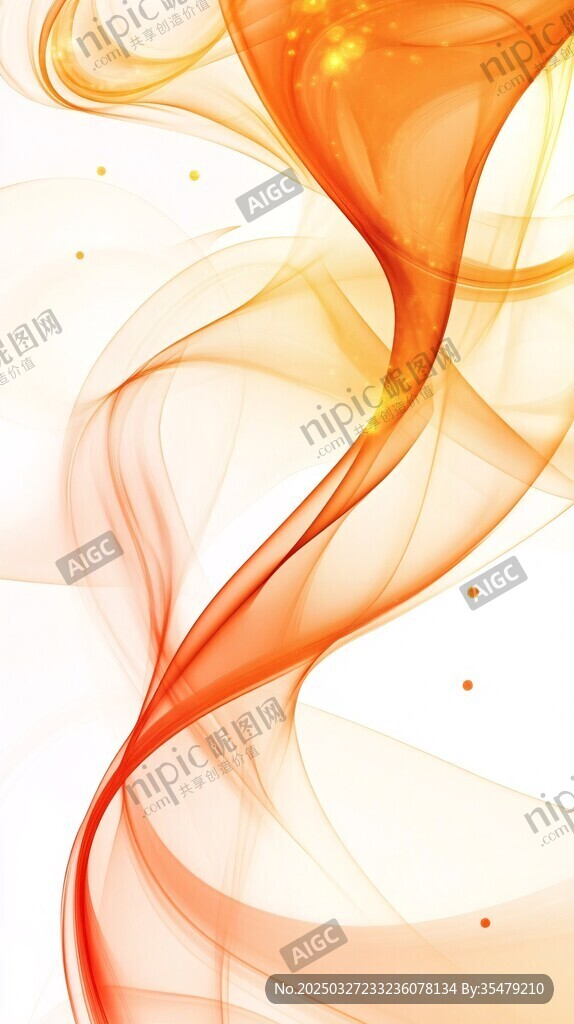 橙红飘逸动感线条背景图