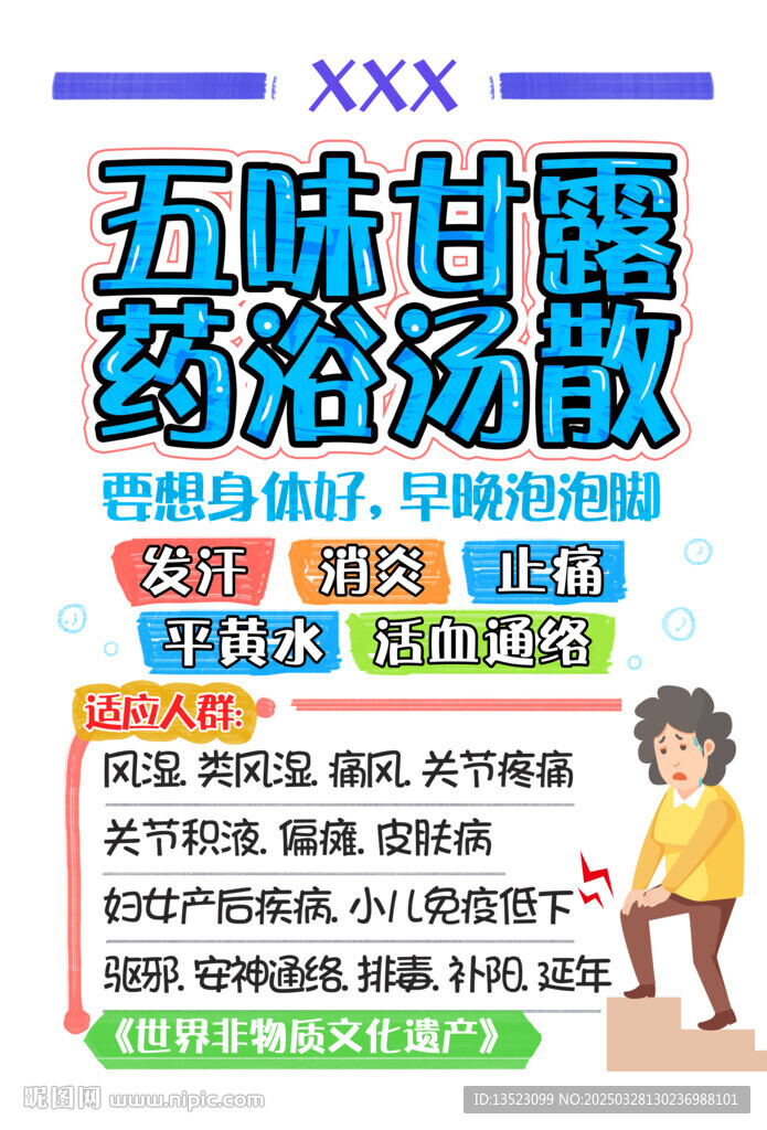 药品POP手绘海报