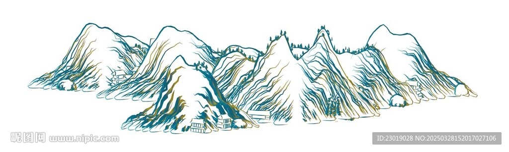 山脉浮雕艺术