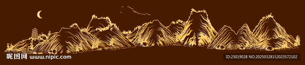 巨幅山水画