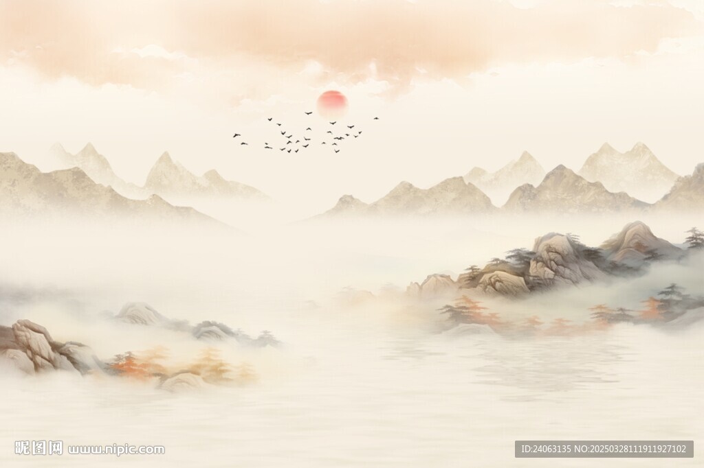 国画山水画