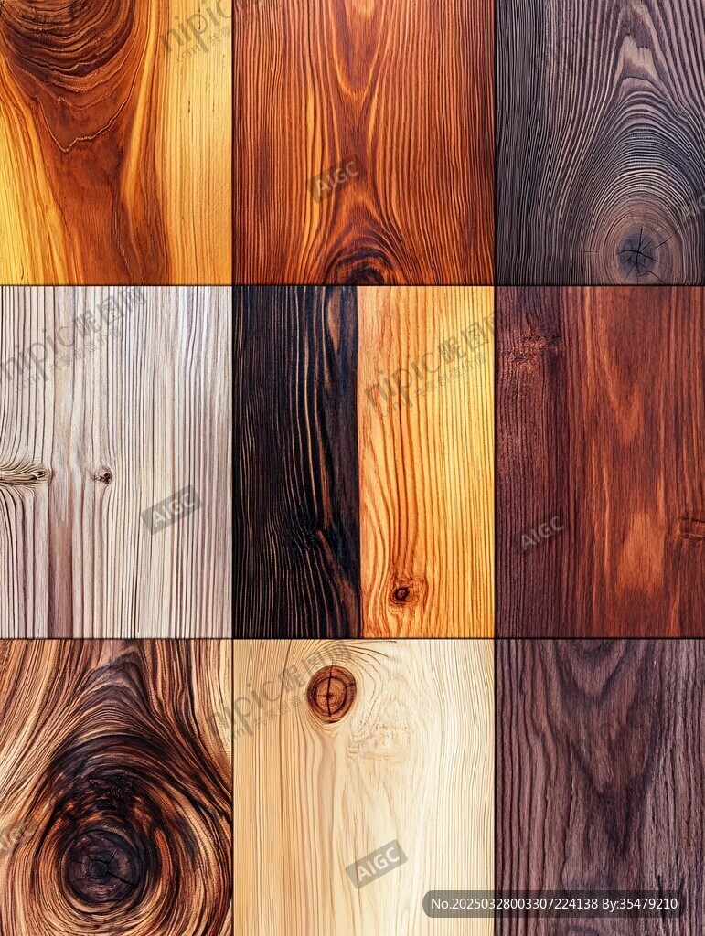 多样木材纹理展示