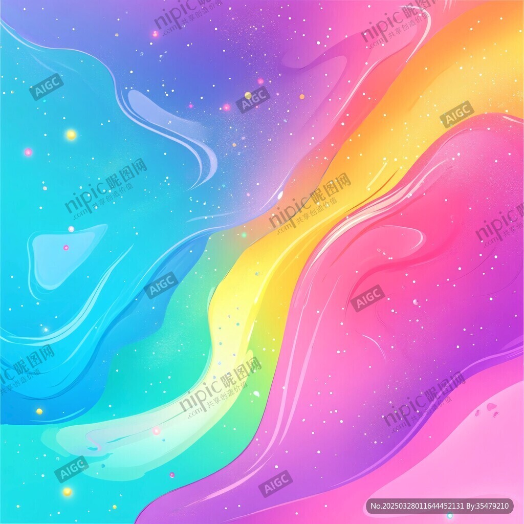 梦幻炫彩流体背景图案