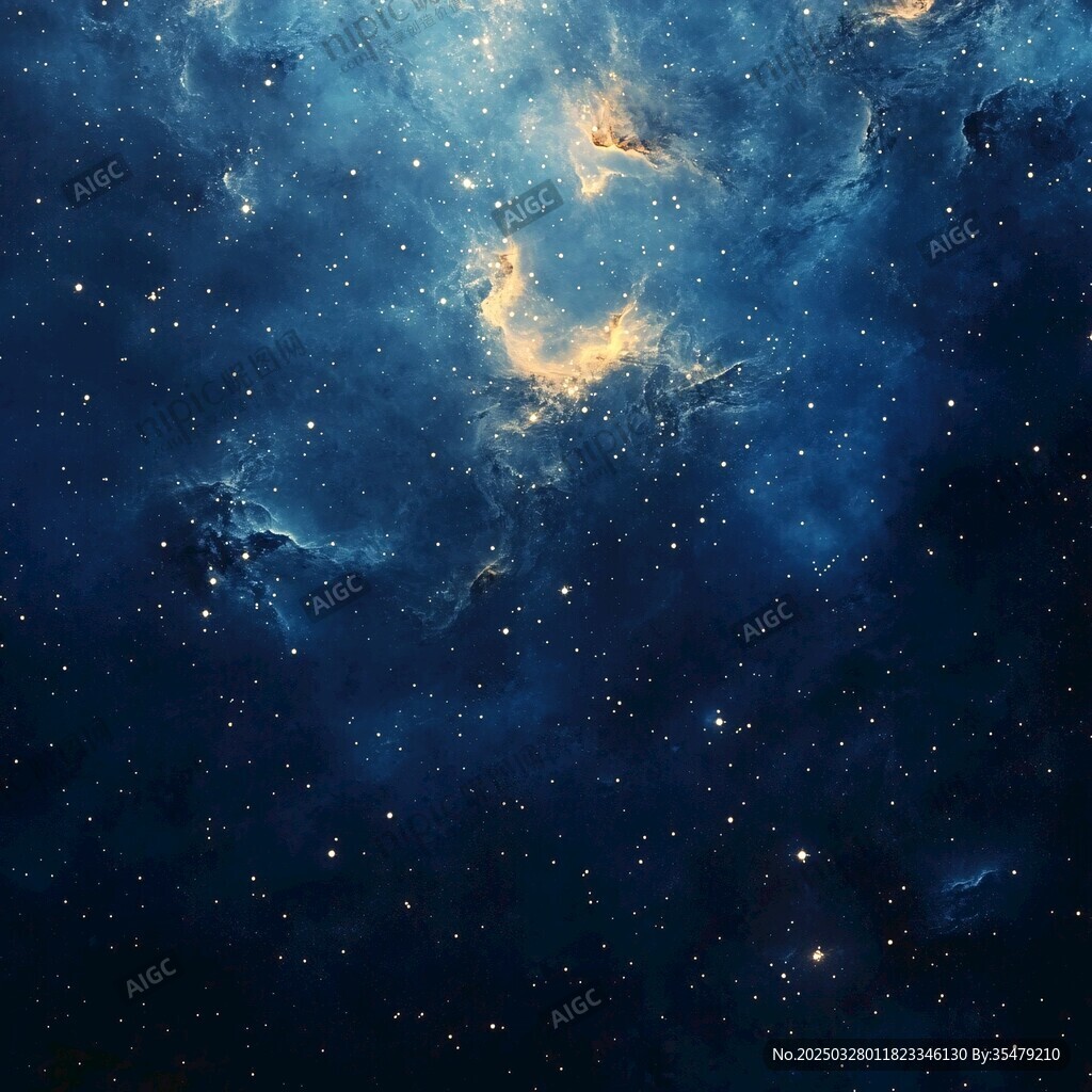 梦幻深邃的浩瀚星空图景