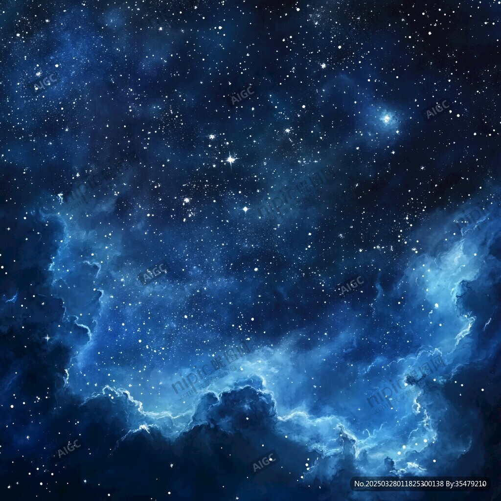 梦幻深邃的浩瀚星空图景