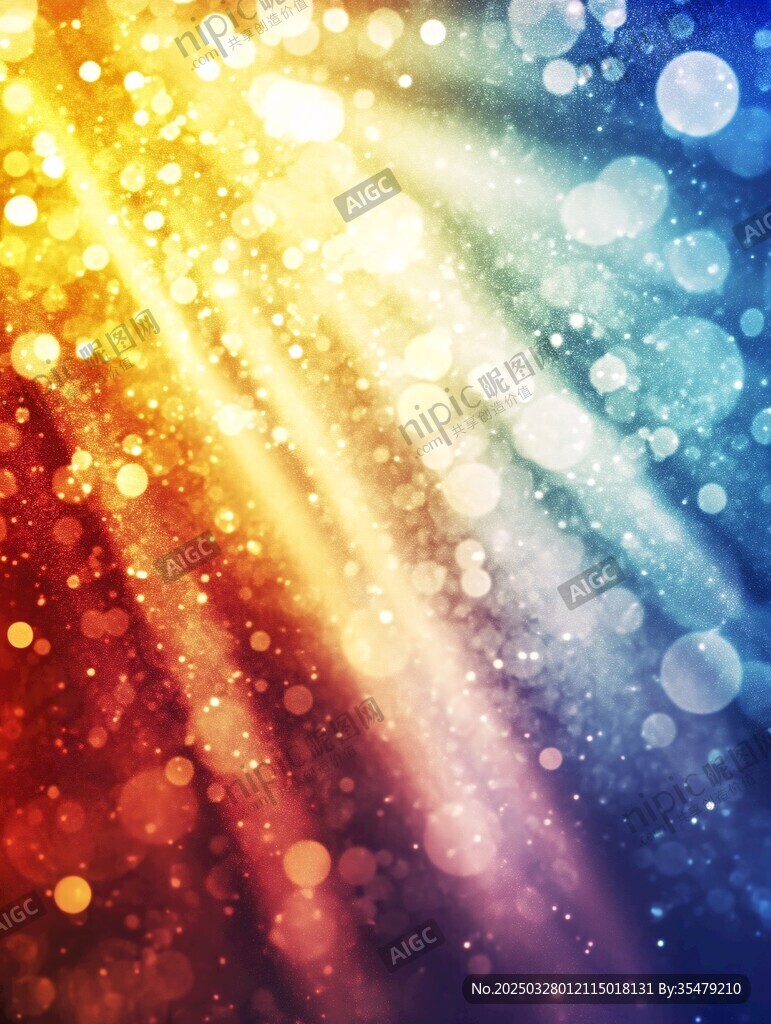 梦幻炫彩光斑背景图